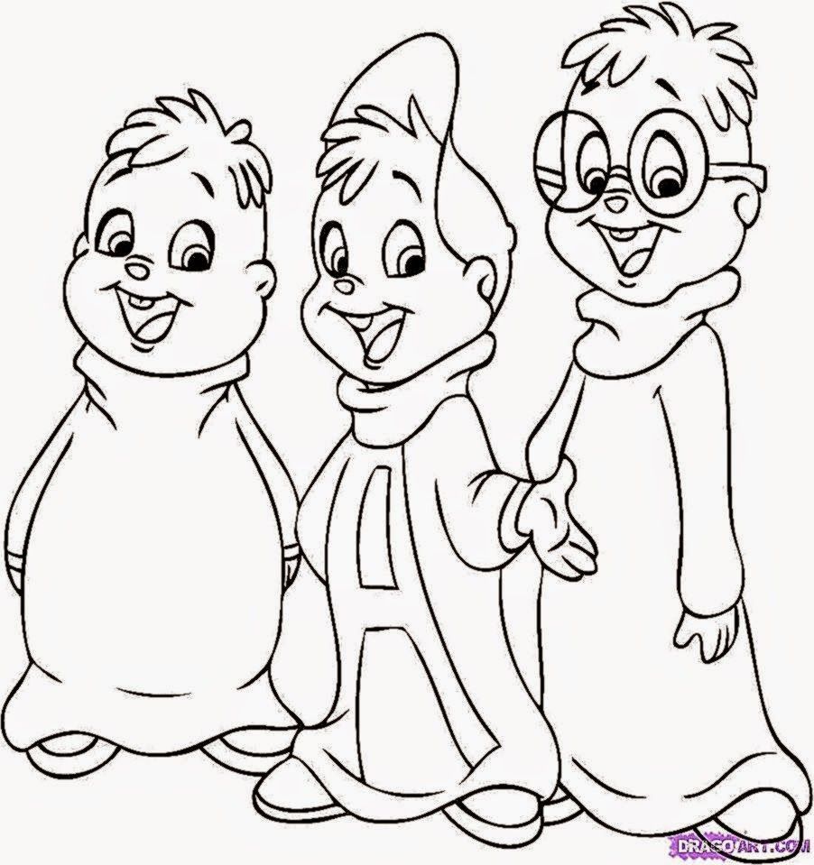 Alvin And The Chipmunks Coloring Book | Free Coloring Pages