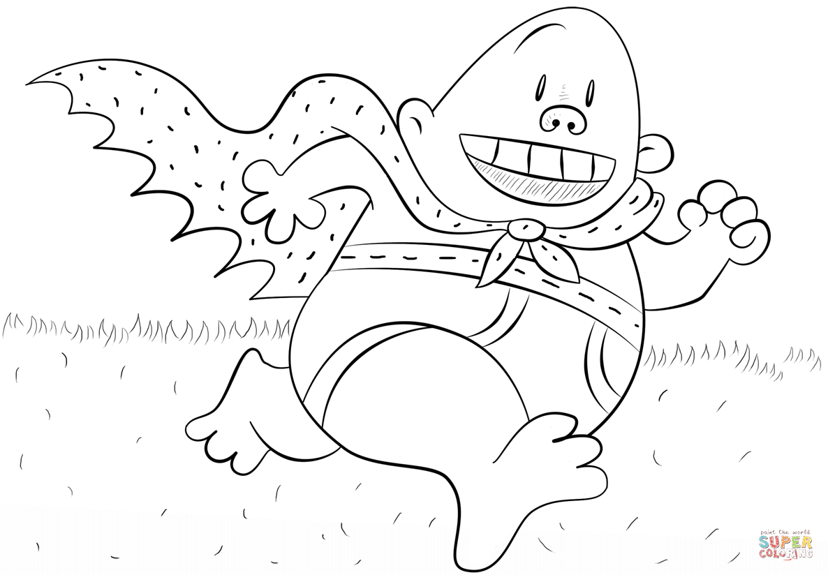Captain Underpants Coloring Page Free Printable Coloring Pages Coloring Home