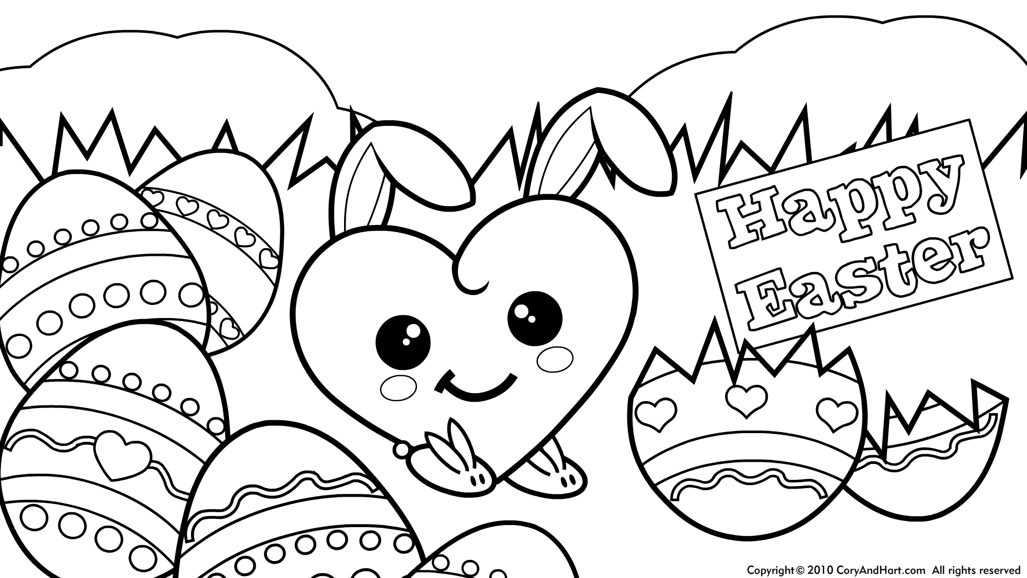 Hard Easter Coloring Pages - High Quality Coloring Pages