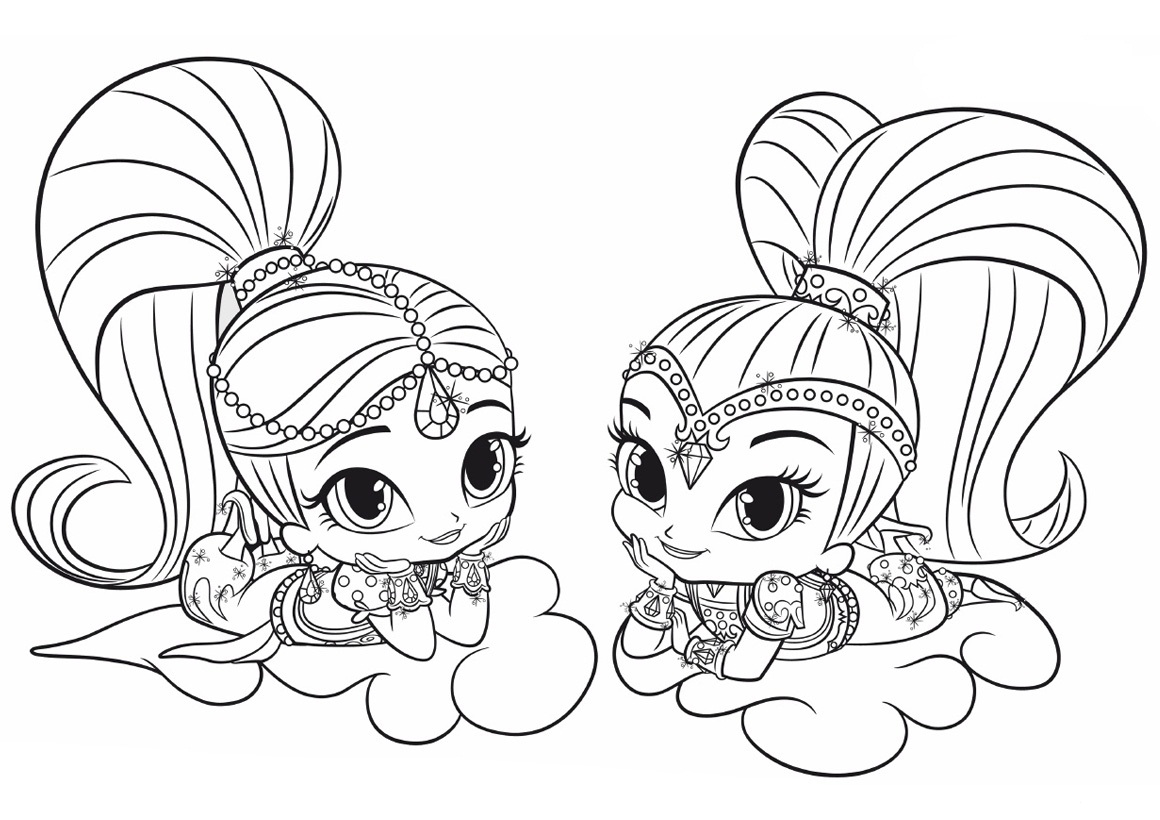Shimmer and Shine Coloring Pages - Best Coloring Pages For Kids