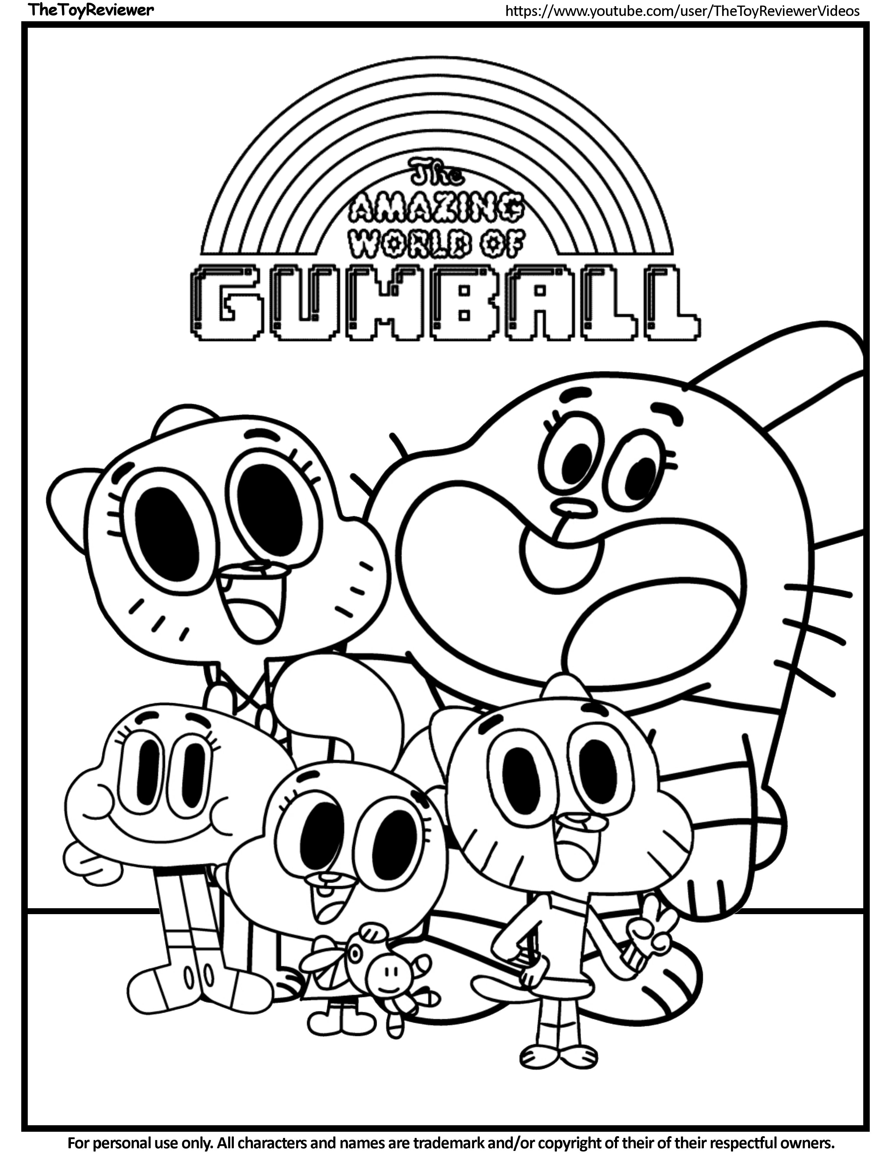 The Amazing World Of Gumball Coloring Pages   Coloring Home