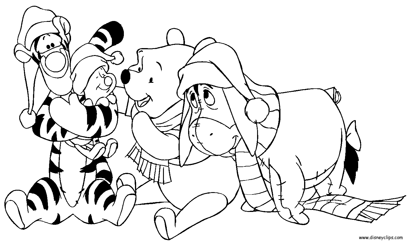 Tigger Christmas Coloring Pages - GetColoringPages.com