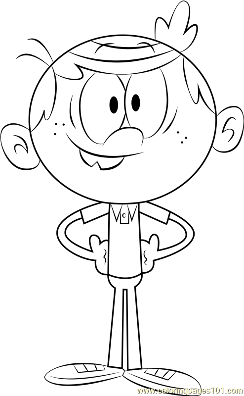 Lincoln Loud Coloring Page - Free The Loud House Coloring Pages ...