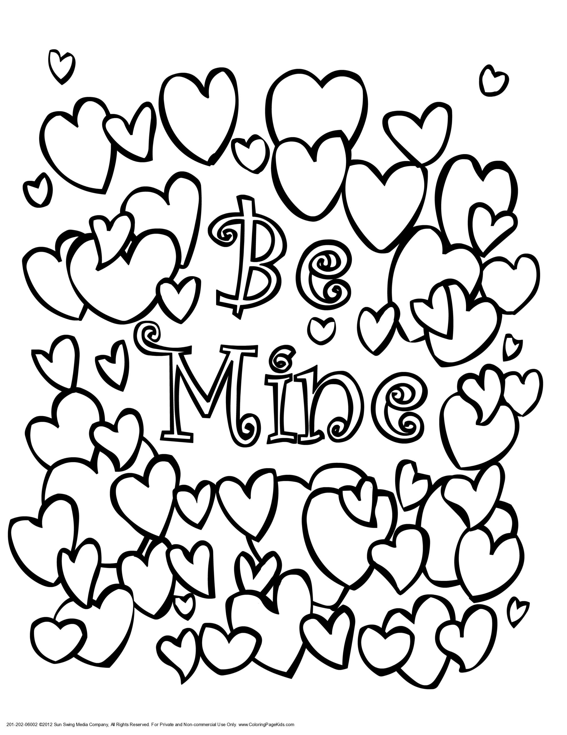 Coloring Pages : Coloring Remarkable Valentines Happy Cards ...