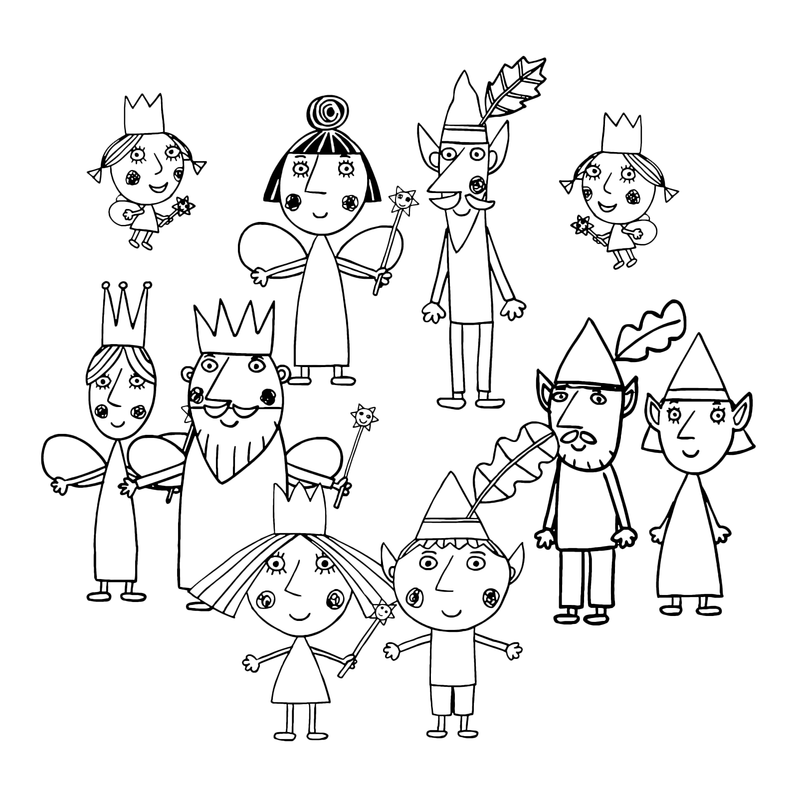 Ben And Holly Coloring Pages | Ben and holly, Coloring pages, Free  christmas coloring pages