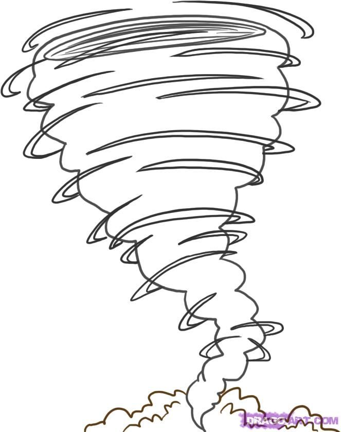 Tornado+Coloring+Pages | how to draw a tornado step 4 | Tornado craft,  Tornado, Coloring pages