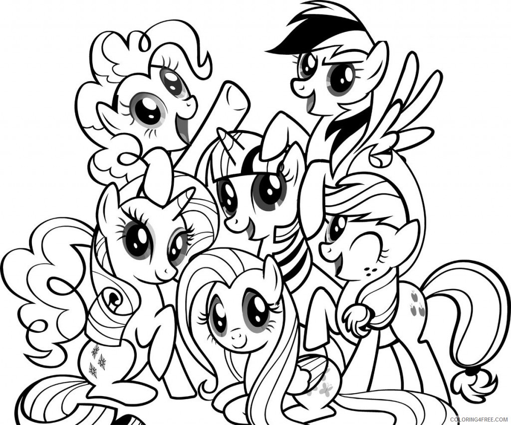 My Little Pony Coloring Pages Cartoons Free my little Pony Rainbow Dash  Printable 2020 4440 Coloring4free - Coloring4Free.com