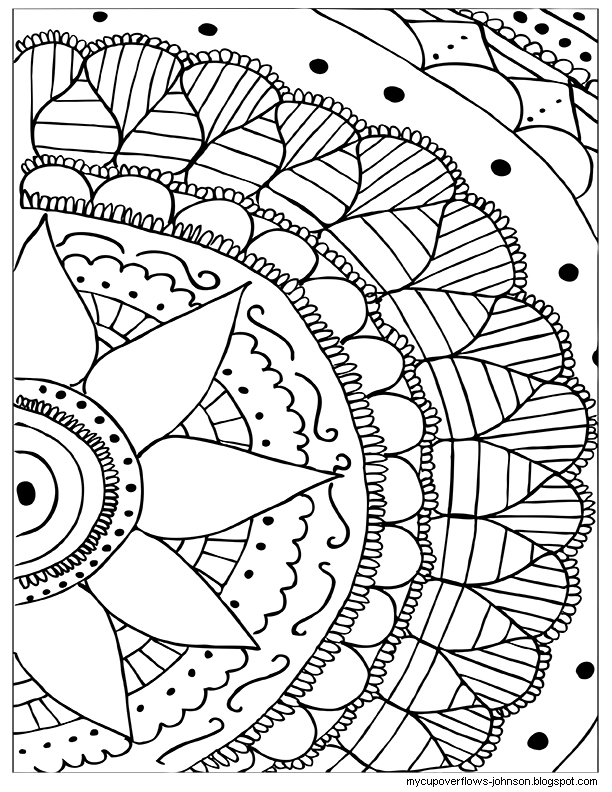 My Cup Overflows: Trust the Lord Coloring Page