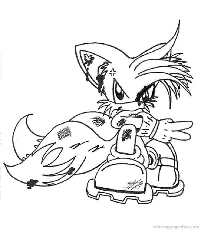 21+ Tails.Exe Coloring Page