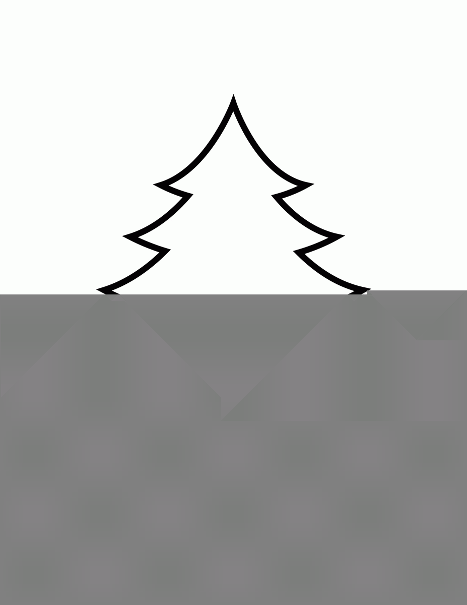 Christmas Tree Cutout Template