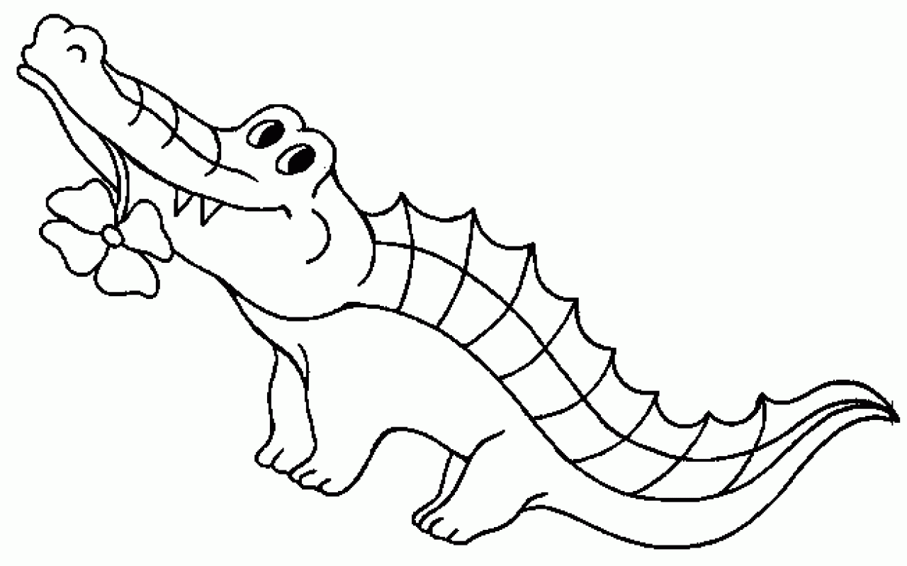Download Crocodile Drawings For Kids Coloring Page - Coloring Home