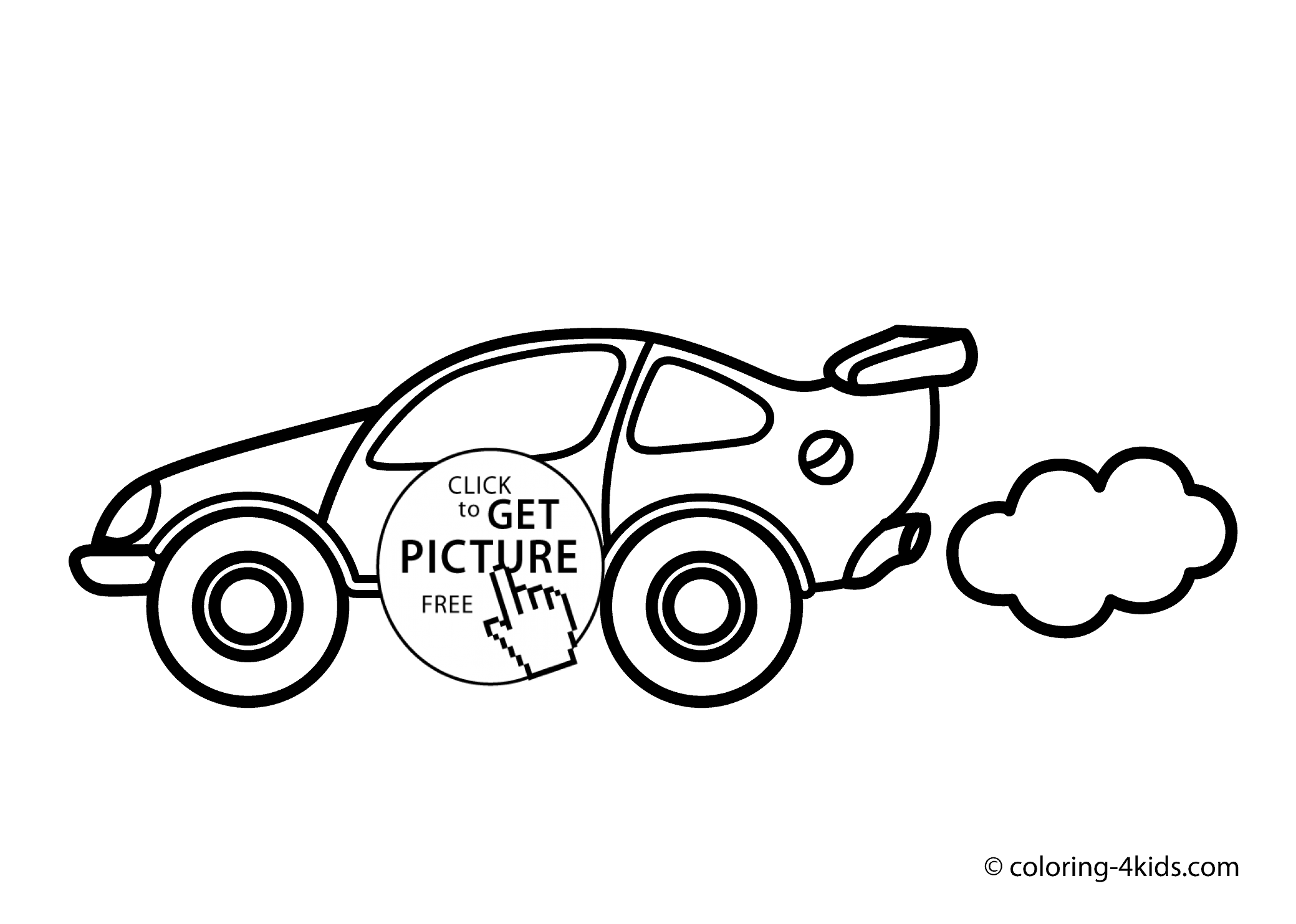 Cool Car coloring pages for kids, printable speed car | coloing ...