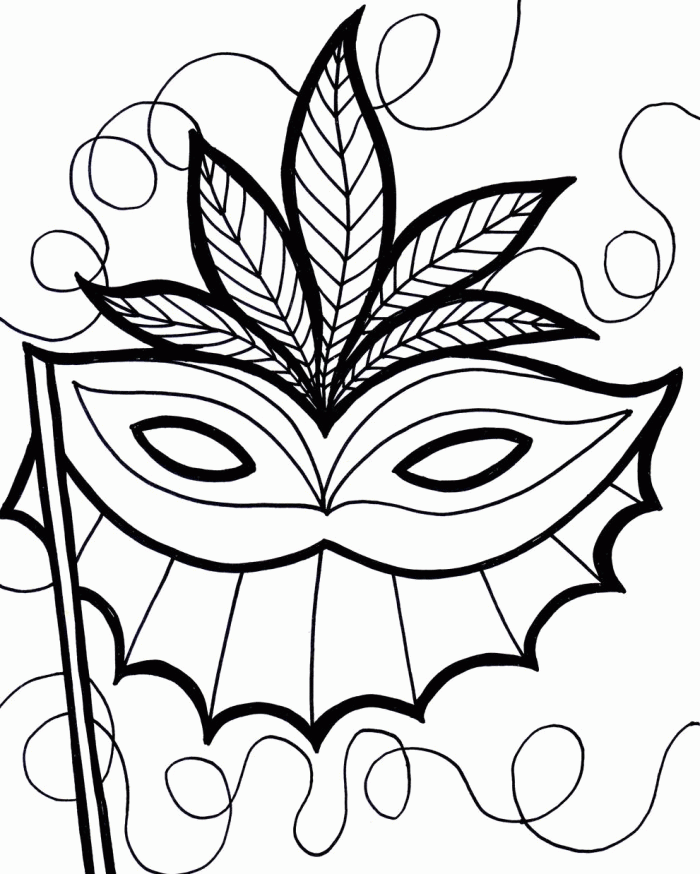 Best Photos of Mardi Gras Mask Coloring Pages - Mardi Gras Mask ...