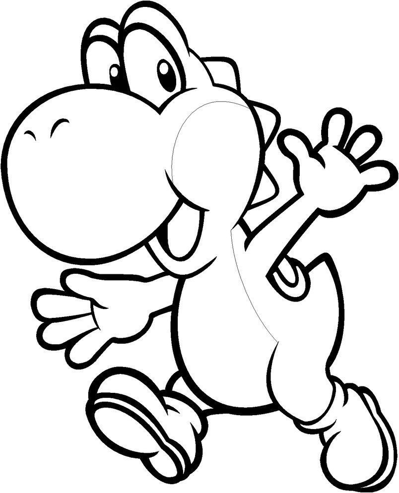 All Mario Characters Coloring Pages Yoshi - Coloring Pages For All ...
