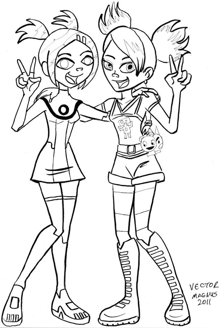 Best Friends Forever Coloring Page