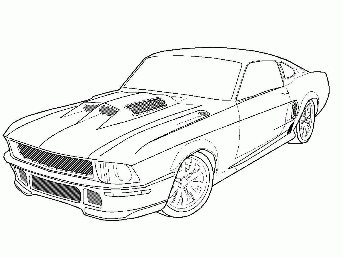 Free Printable Mustang Coloring Pages For Kids