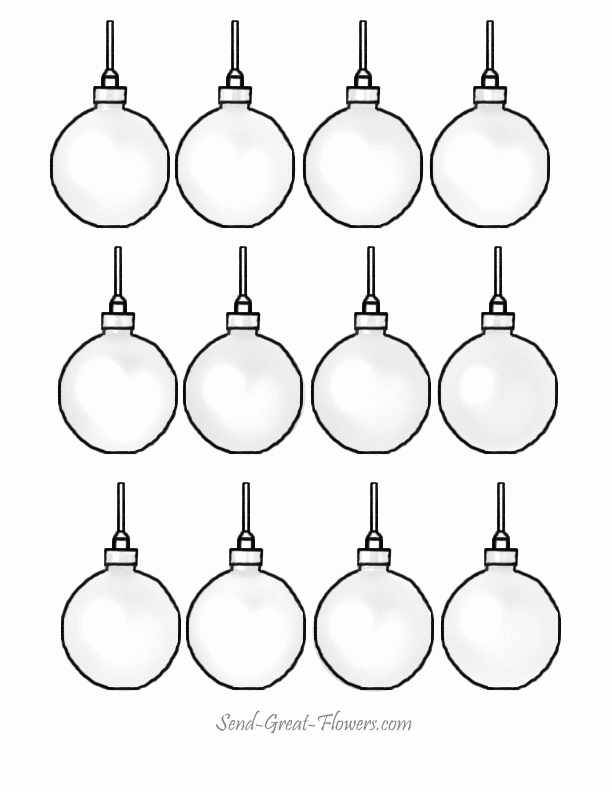 Christmas Coloring Pages Of Ornaments - Coloring Pages For All Ages