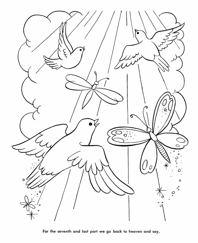 Heaven Coloring Pages Coloring Home