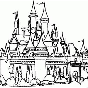 Disney Castle Coloring Pages Printable - High Quality Coloring Pages