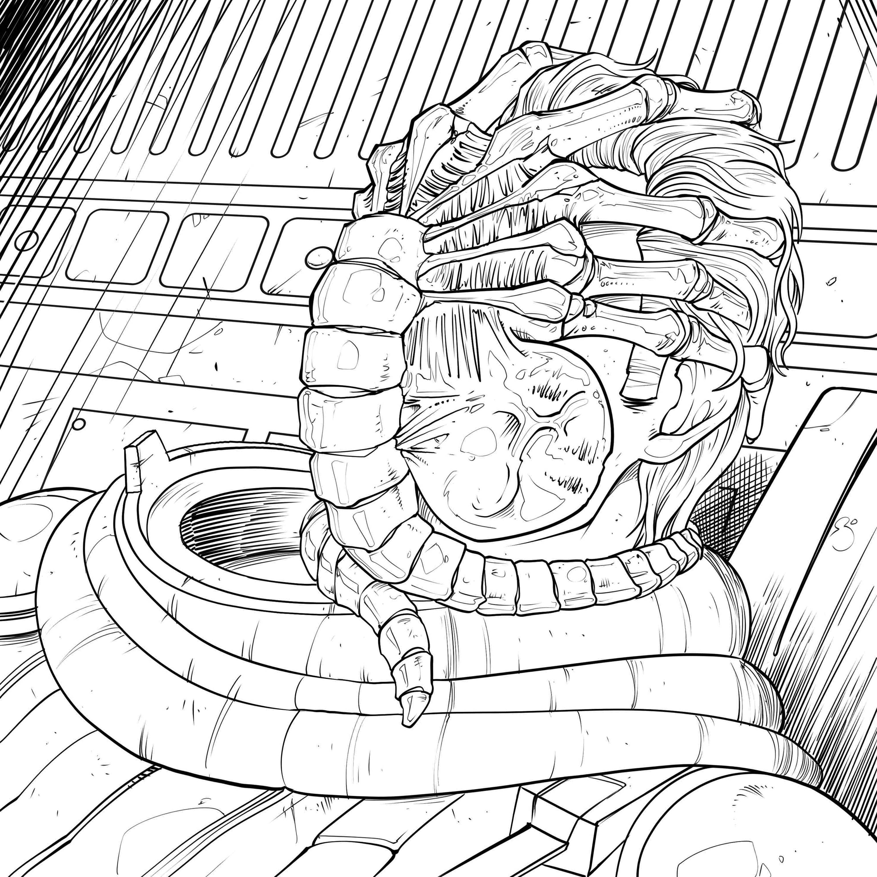Download Four Exclusive 'Alien' Coloring Book Pages! - Bloody Disgusting