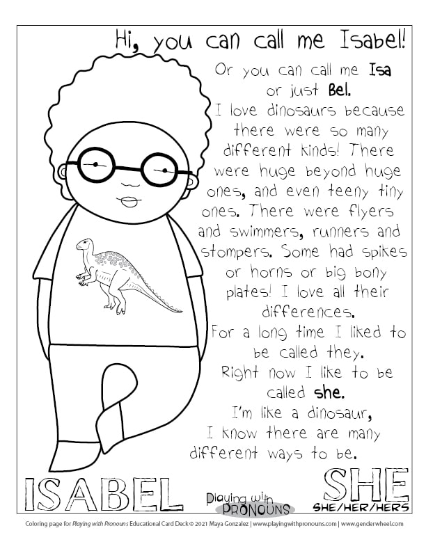 Coloring Pages & Posters - The Gender Wheel