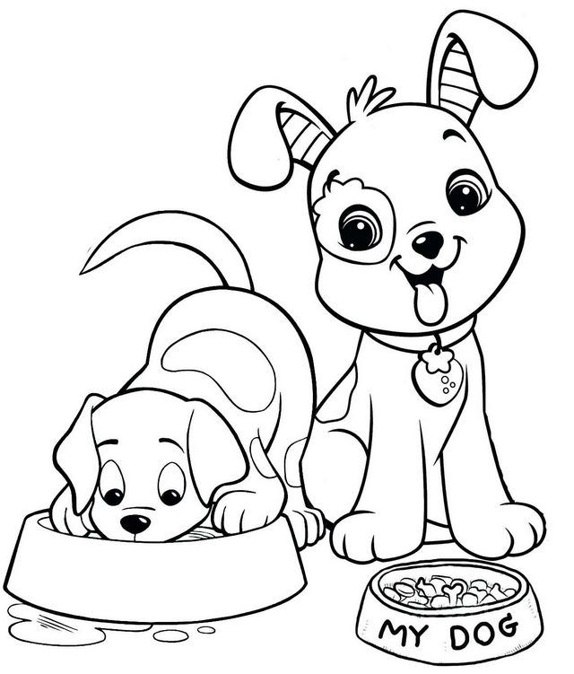 Pin em Dog Coloring Pages