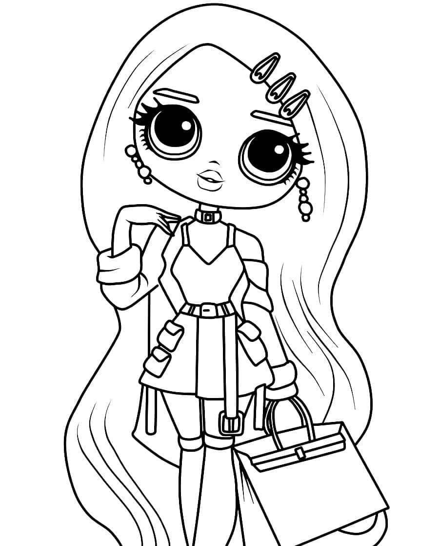 Funky Fresh LOL OMG Coloring Page - Free Printable Coloring Pages for Kids