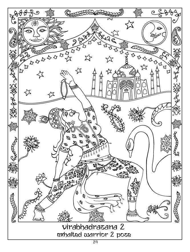 Deities in Asanas Yoga Coloring Journal – chattra