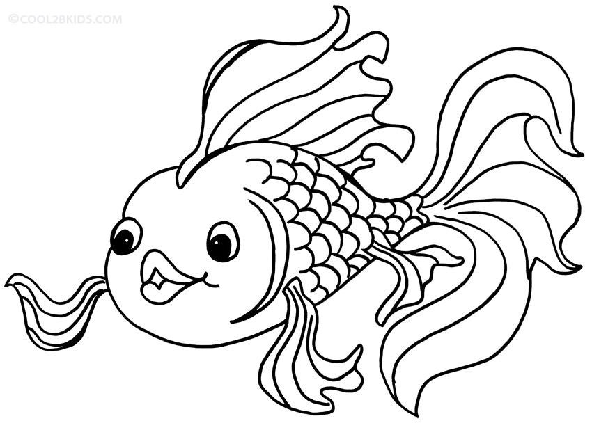 Cute Goldfish Coloring Pages - 2018 Open Coloring Pages | Animal coloring  pages, Fish coloring page, Coloring pages