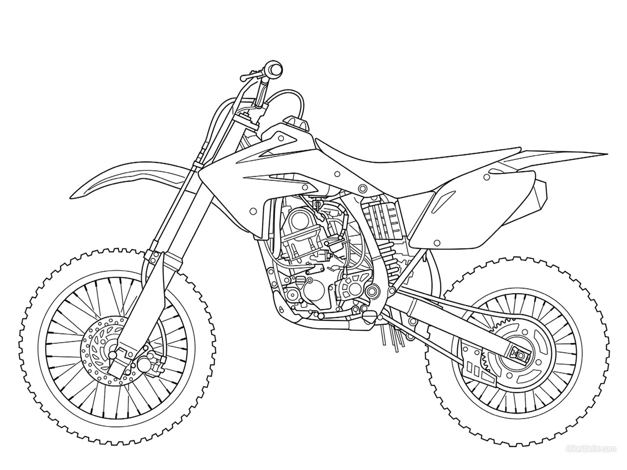 Sport Motorcycle Coloring Page - Free Printable Coloring Pages for ...