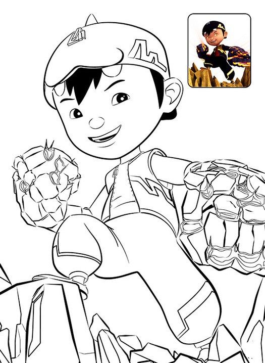 12 Printable Boboiboy Coloring Pages for Kids | Cartoon coloring ...