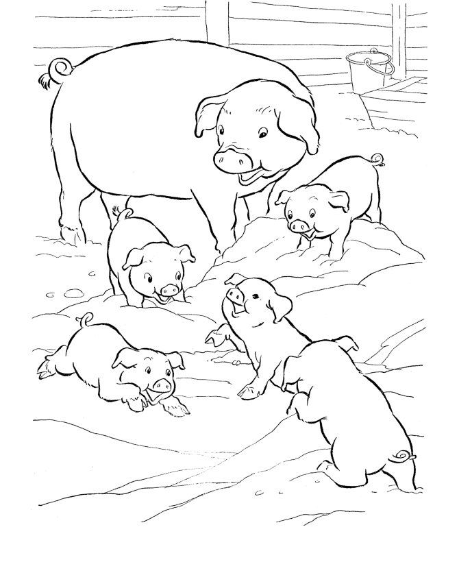 Coloring Page Pigs Coloring Home
