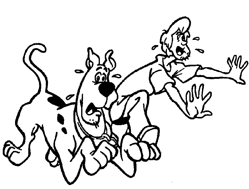 Free Coloring Pages Scooby Doo Print