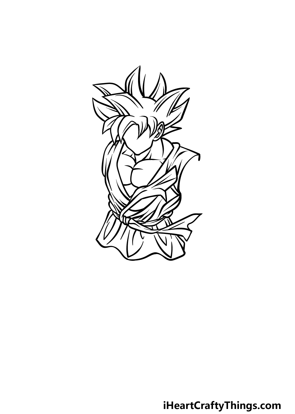 Son Goku Ultra Instinct Drawing - How To Draw Son Goku Ultra Instinct Step  By Step