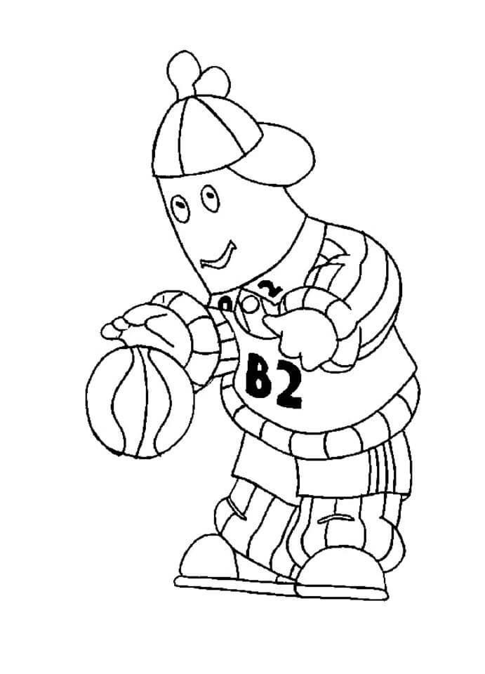 Bananas in Pyjamas 5 Coloring Page - Free Printable Coloring Pages for Kids