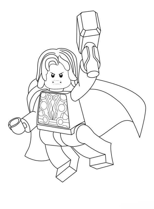Free Thor Coloring Pages PDF - Coloringfolder.com | Superhero coloring,  Superhero coloring pages, Avengers coloring