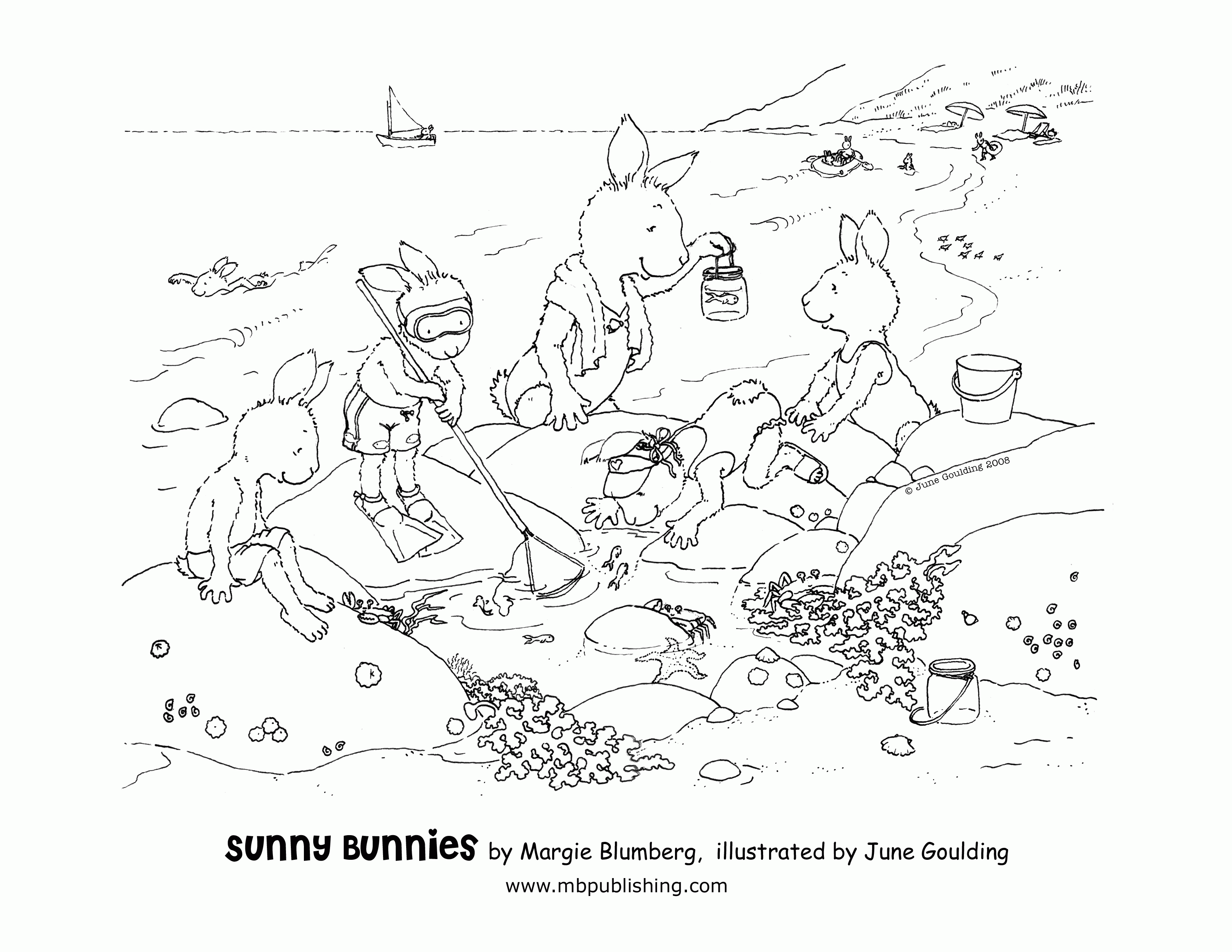 Sunny Bunnies And Breezy Bunnies: Coloring Pages From Picture