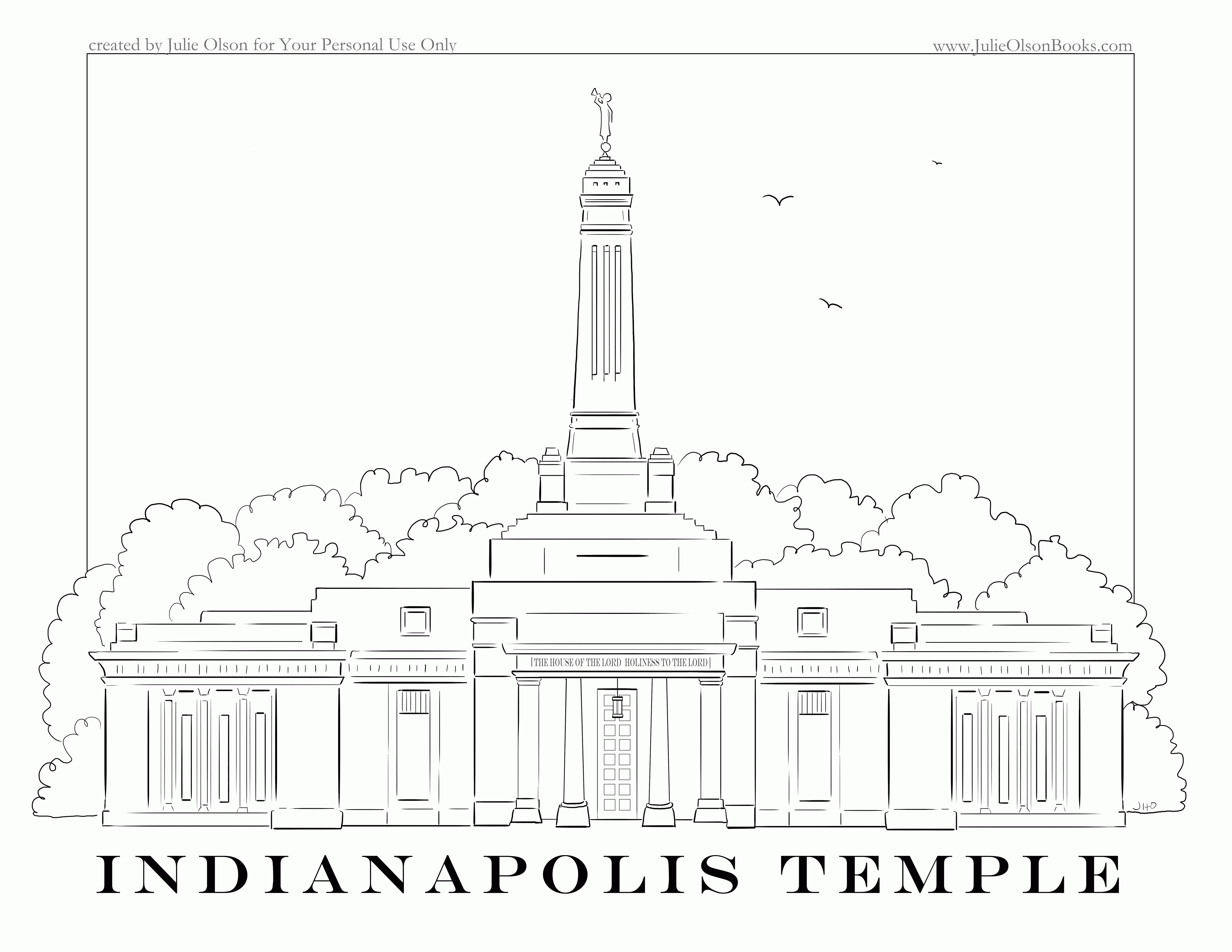 Julie Olson Books - Author/Illustrator: Indianapolis Temple ...