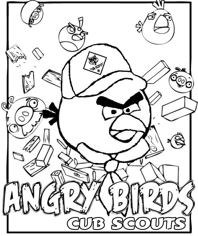 Akela's Council Cub Scout Leader Training: Angry Birds Coloring ...
