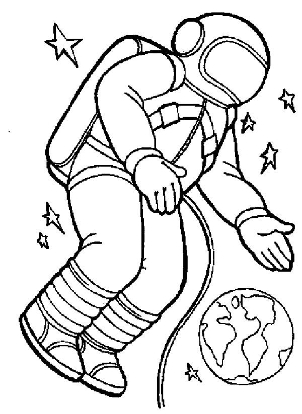 Astronaut on Shuttle Mission Space Travel Coloring Pages | Best ...