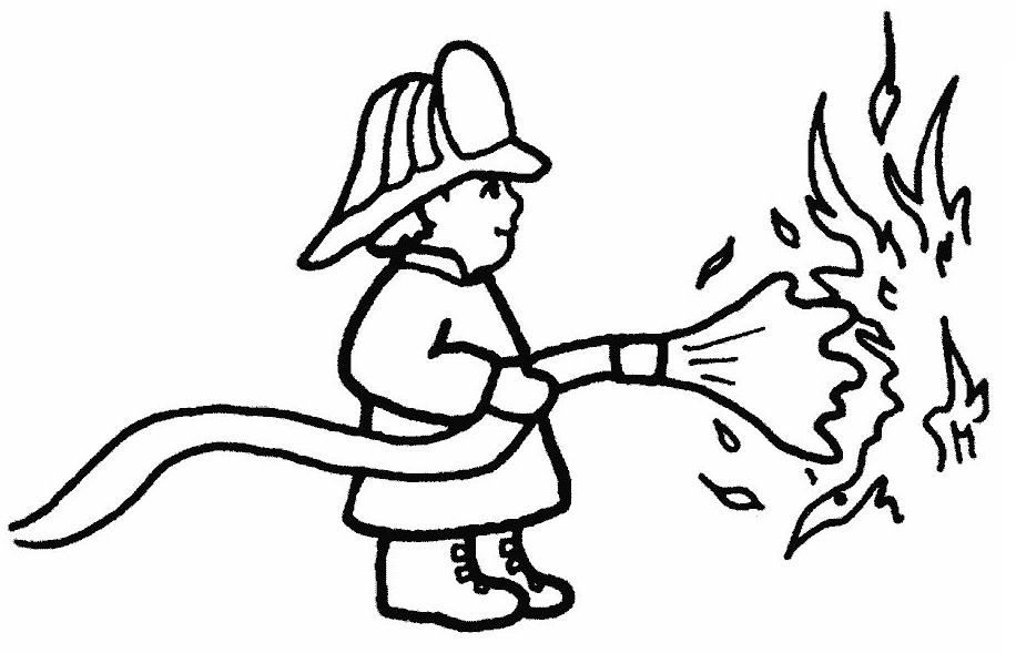 fireman hat coloring page