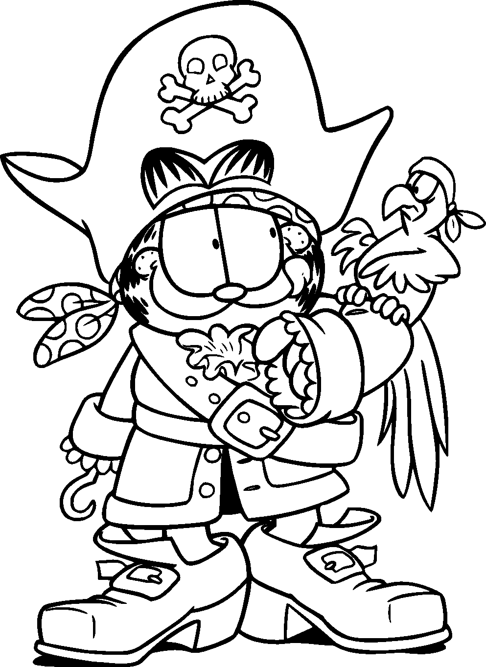 Garfield Coloring Pages Garfield   Coloring Home