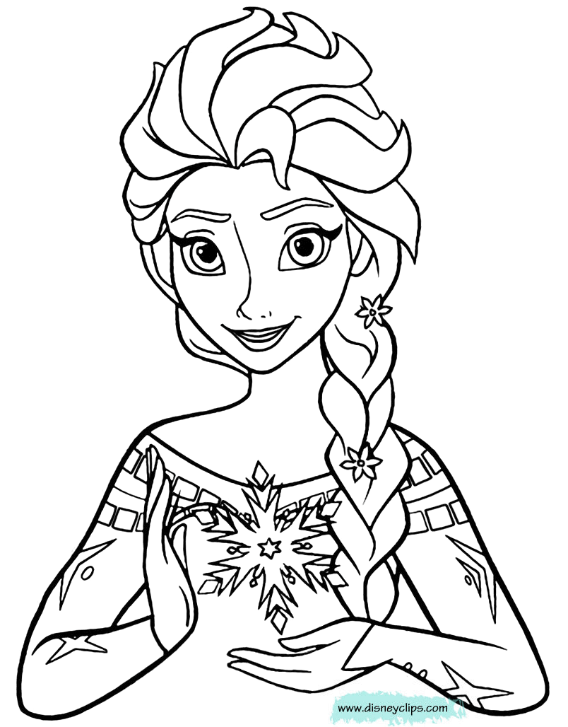 frozen 2 coloring pages free View Frozen Elsa Coloring Pages Easy
