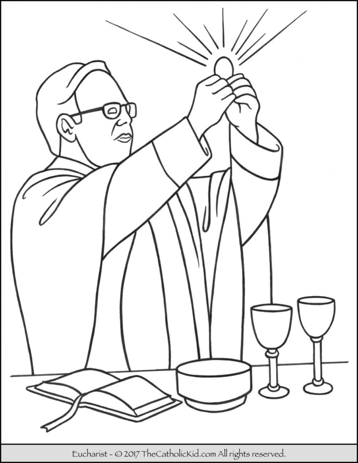 Catholic Church Coloring Pages Coloring Home