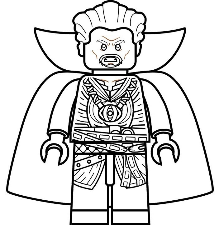 Lego Dr. Strange Coloring Page - Free Printable Coloring ...