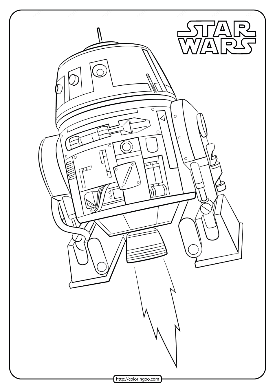 Printable Star Wars R2D2 Coloring Pages