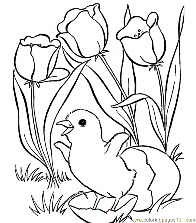 Easter Flower Coloring Page for Kids - Free Flowers Printable Coloring Pages  Online for Kids - ColoringPages101.com | Coloring Pages for Kids