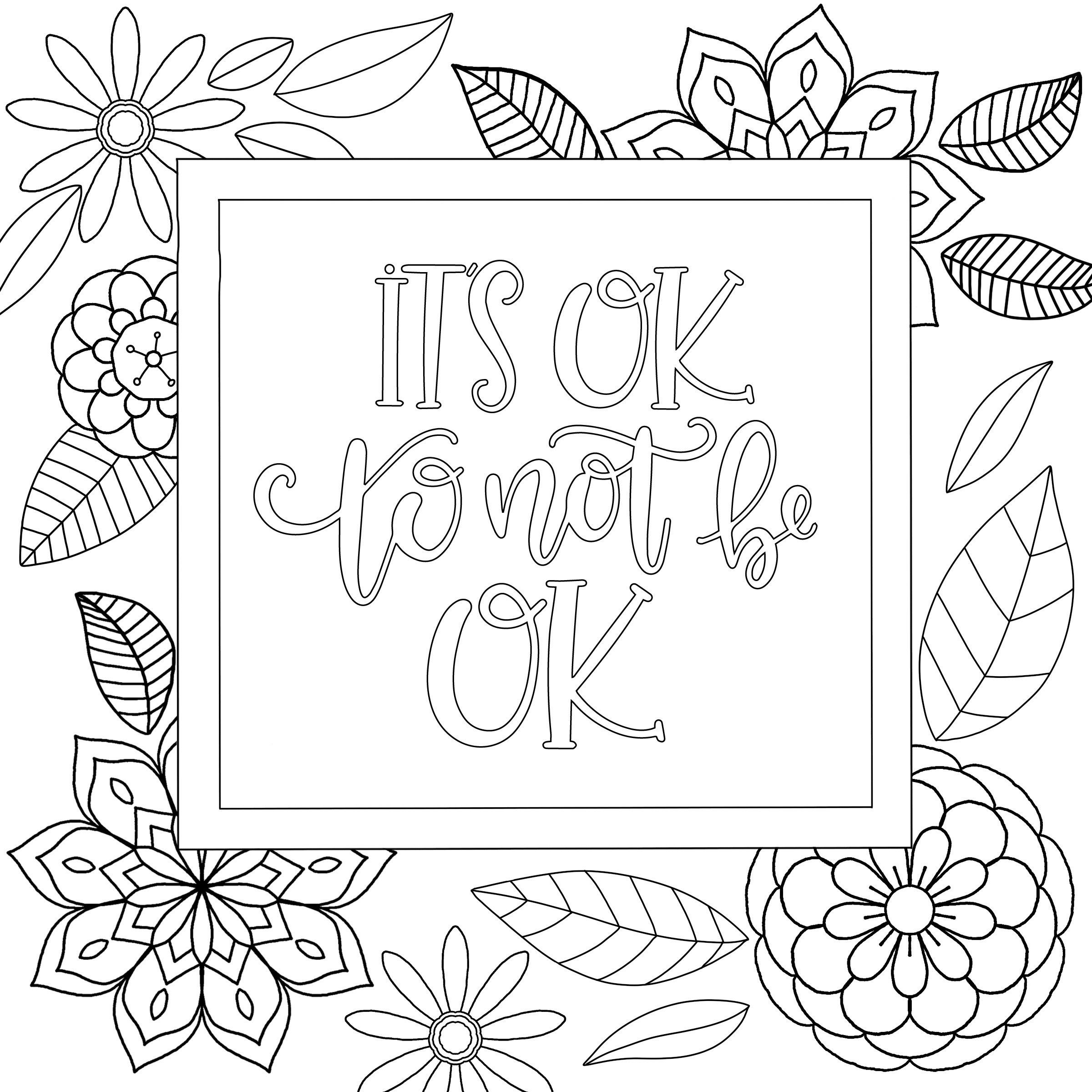 3 Motivational Printable Coloring Pages Zentangle Coloring | Etsy | Coloring  pages inspirational, Love coloring pages, Quote coloring pages