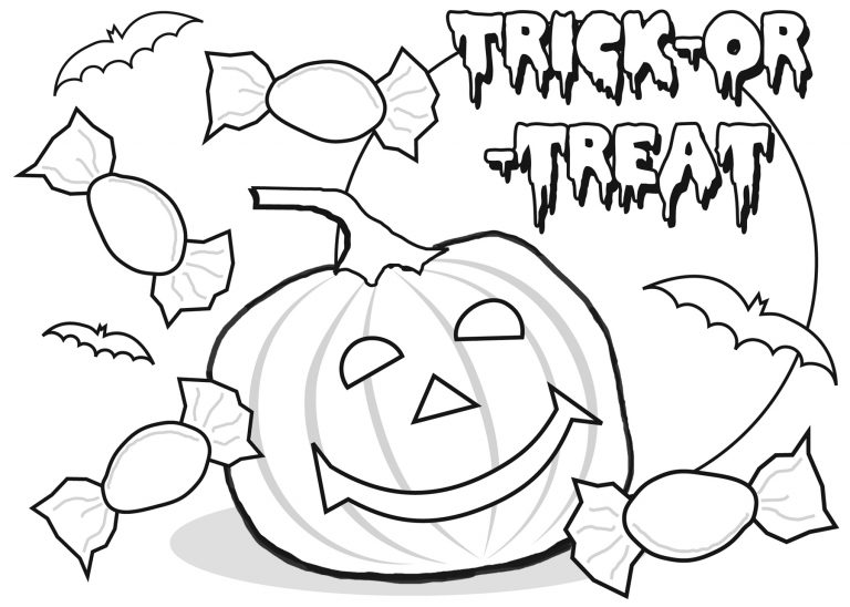 Happy Halloween Coloring Pages - Best Coloring Pages For Kids