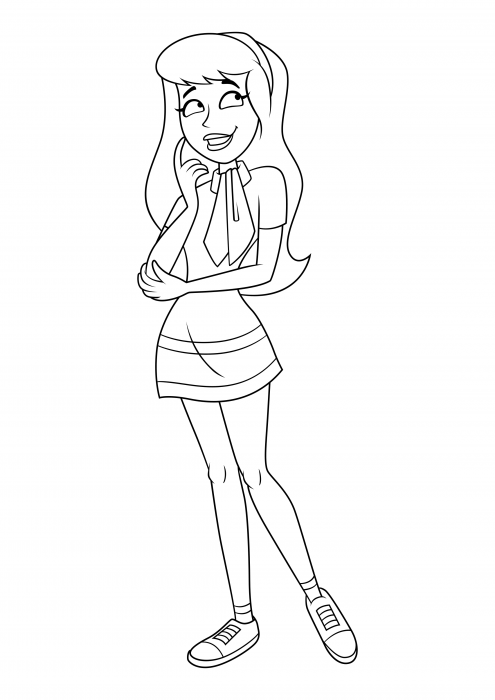 Be Cool, Scooby-Doo! Daphne Blake coloring pages, Scooby Doo coloring pages  - Colorings.cc